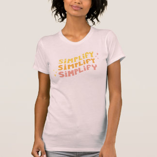 T-shirt Simplifiez simplifient simplifient (le rose)