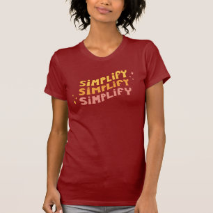 T-shirt Simplifiez simplifient simplifient (le rouge