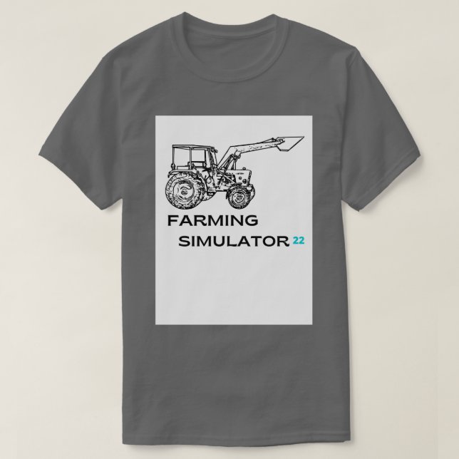 T-shirt Simulateur agricole 22 Camions Chaîne de productio (Design devant)