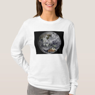 T-shirt Simulation nuageuse de la Terre entière