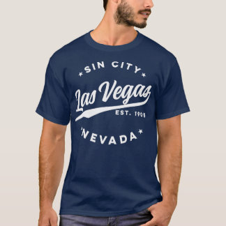 T-shirt Sin City Las Vegas Nevada White