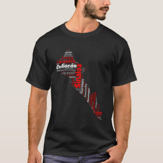 T-shirt Sinaloa Mexico Ciudades Y Municipios Regalo