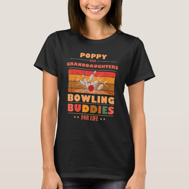 T-shirt Sincere Granddaughters POPPY Buddies For Life Bowl (Devant)