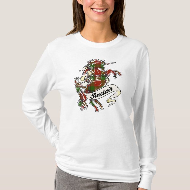 T-shirt Sinclair Tartan Unicorn (Devant)