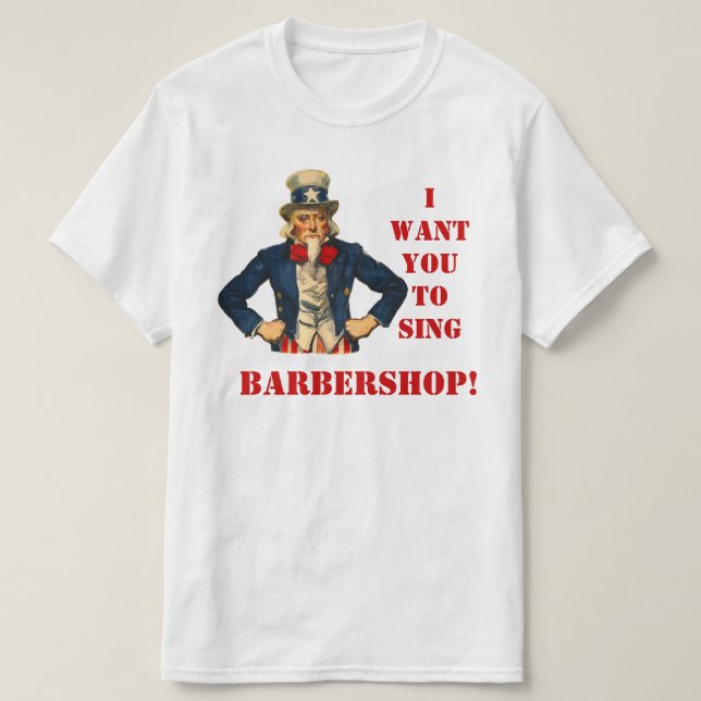 T-shirt Sing Barbershop (Design devant)