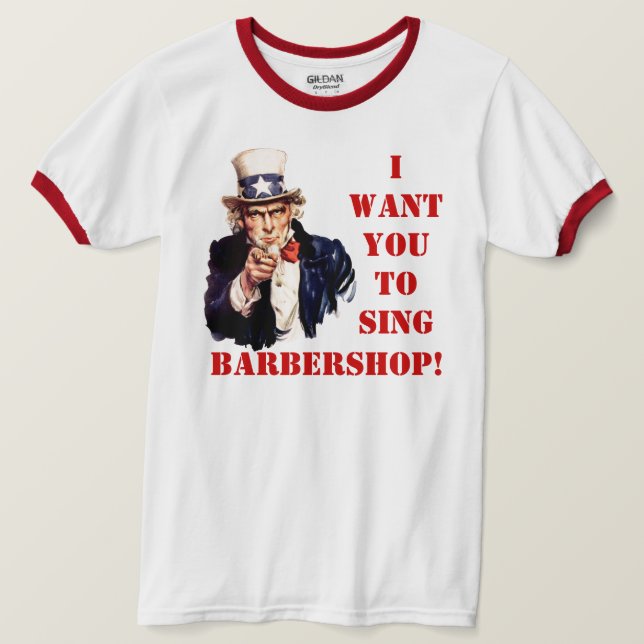 T-shirt Sing Barbershop (Design devant)