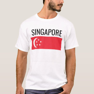 T-shirt Singapour // Drapeau national mondial