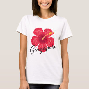 T-shirt SINGAPOUR HIBISCUS (Tissus légers) v.2