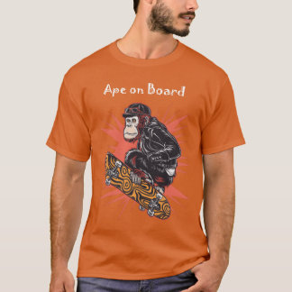 T-shirt Singe à bord garçon