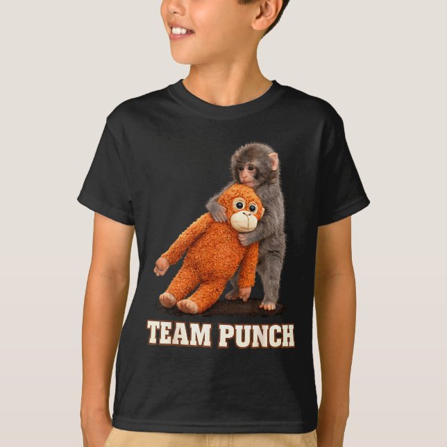 T-shirt singe adorable coup bébé graphique équipe coup big (Devant)