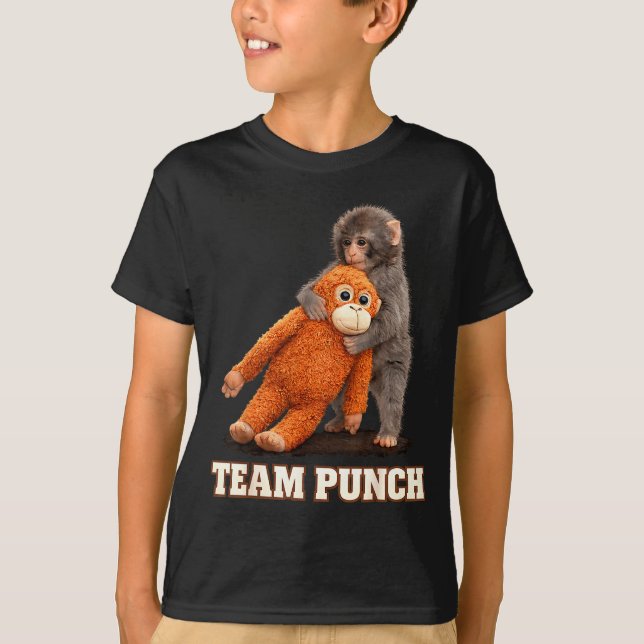 T-shirt singe adorable coup de poing bébé graphique équipe (Devant)