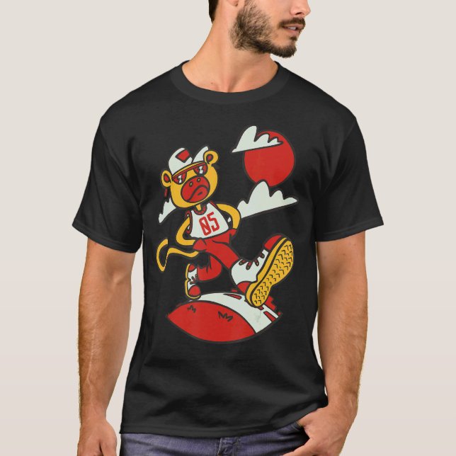 T-shirt Singe, Anniversaire Touché 5 ans Singe (Devant)