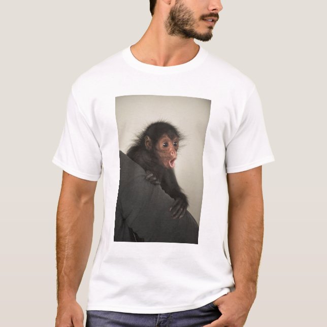 T-shirt Singe araignée à face rouge Atèles paniscus) (Devant)