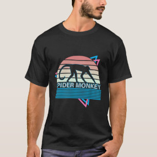 T-shirt Singe-araignée Retro Singe en voie de disparition