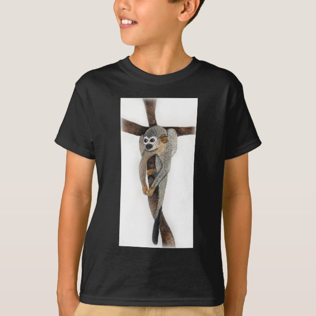 T-shirt singe araignée stylo art (Devant)