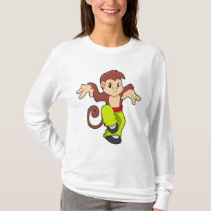 T-shirt Singe aux arts martiaux Kungfu