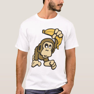 T-shirt singe-avec-banane