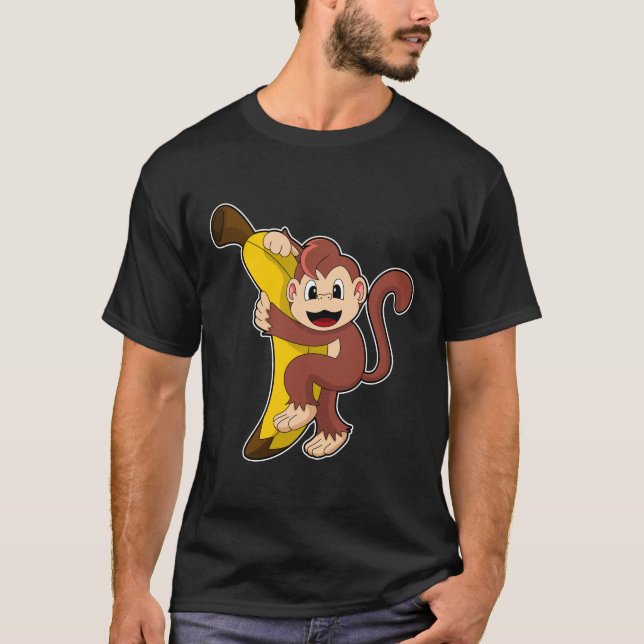 T-shirt Singe avec banane (1).PNG (Devant)