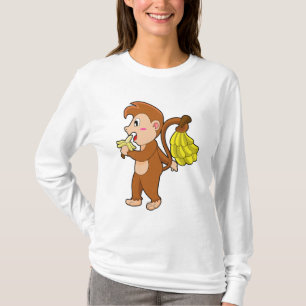 T-shirt Singe avec bananes