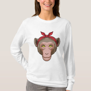 T-shirt Singe avec Bandana