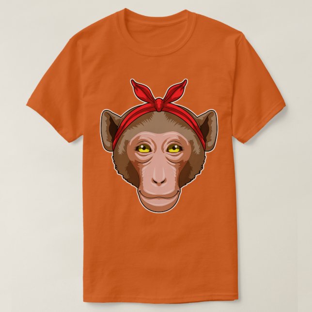T-shirt Singe avec Bandana (Design devant)