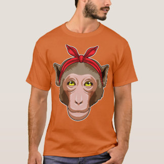 T-shirt Singe avec Bandana