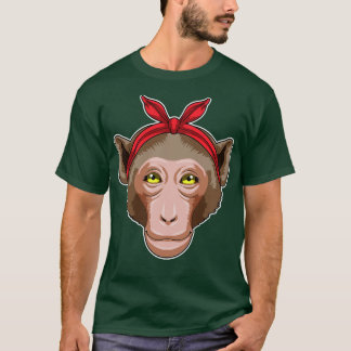 T-shirt Singe avec bandana