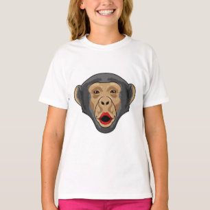 T-shirt Singe avec bouche baisée