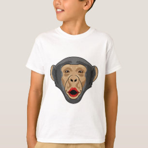 T-shirt Singe avec bouche baisée
