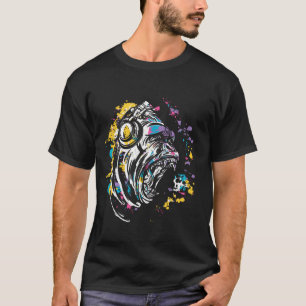 T-shirt Singe Avec Casque Dj Et Lunettes De Soleil