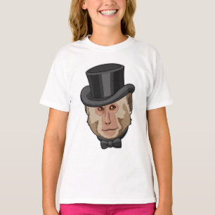 T-shirt Singe avec Cylindre