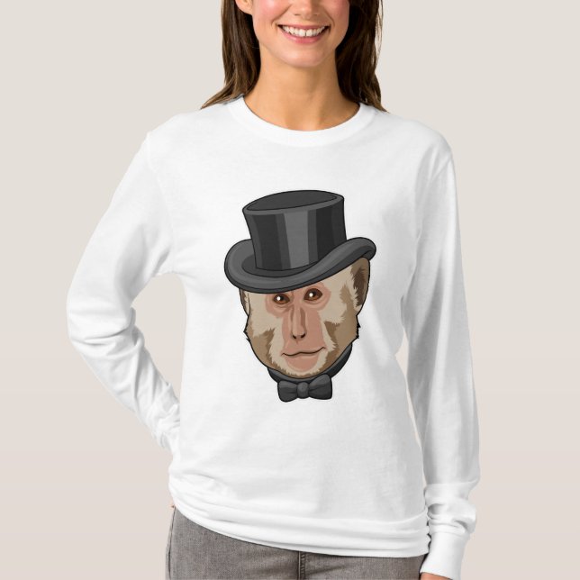 T-shirt Singe avec Cylindre (Devant)