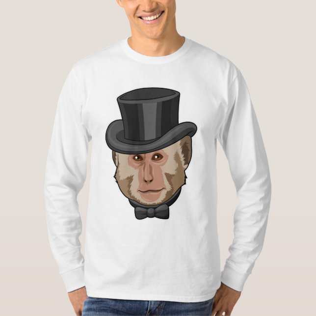 T-shirt Singe avec Cylindre (Devant)
