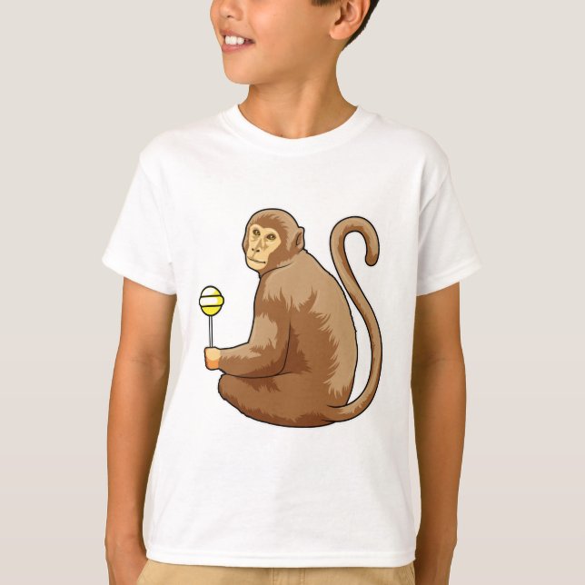 T-shirt Singe avec Lollipop (Devant)