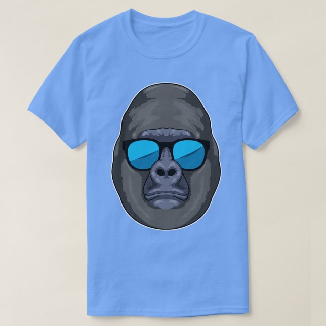 T-shirt Singe avec lunettes de soleil 4 (Design devant)