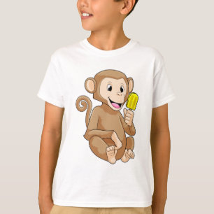 T-shirt Singe avec Popsicle