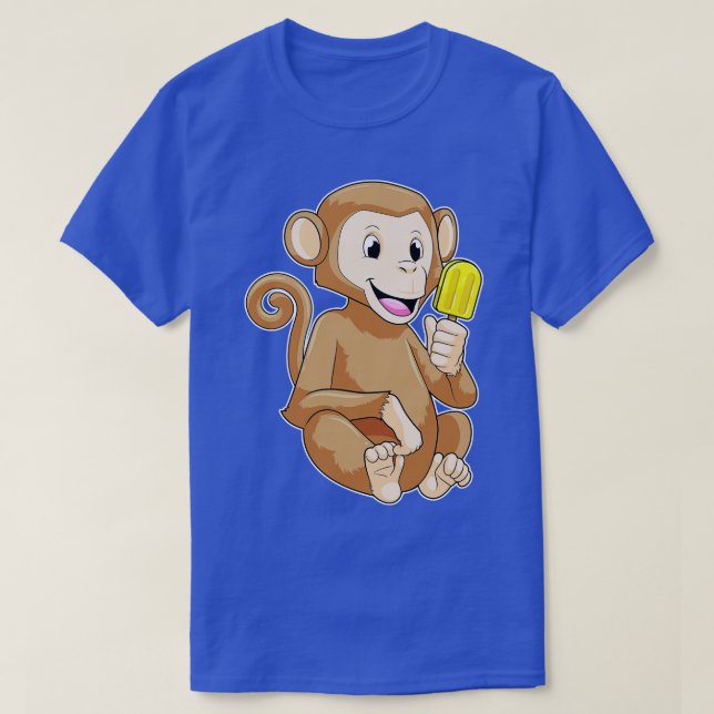 T-shirt Singe avec Popsicle (Design devant)