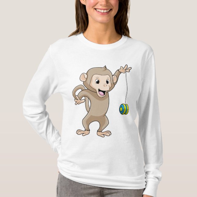 T-shirt Singe avec Yo-yo (Devant)