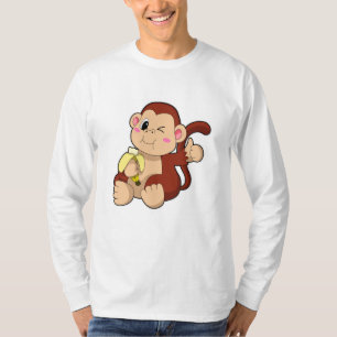T-shirt Singe bébé avec banane