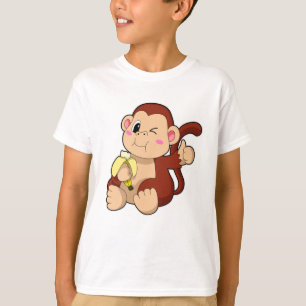 T-shirt Singe bébé avec banane