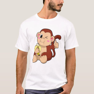 T-shirt Singe bébé avec banane