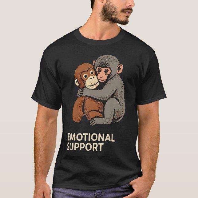 T-shirt Singe Bébé de Soutien Émotionnel (Devant)