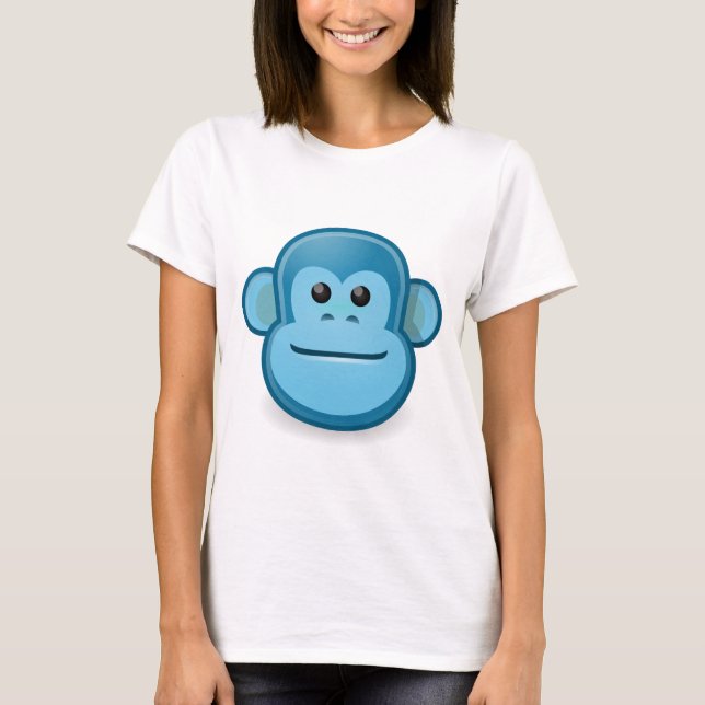 T-shirt Singe bleu (Devant)