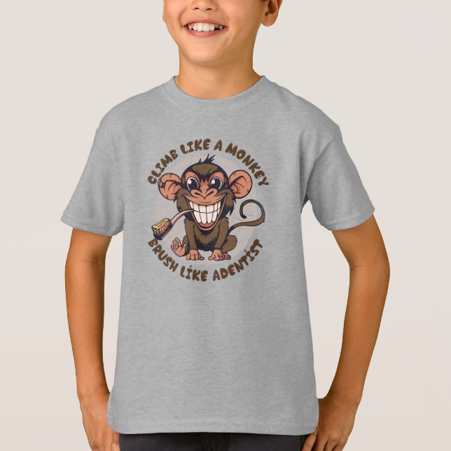 T-shirt Singe caricaturale | Enfants (Devant)