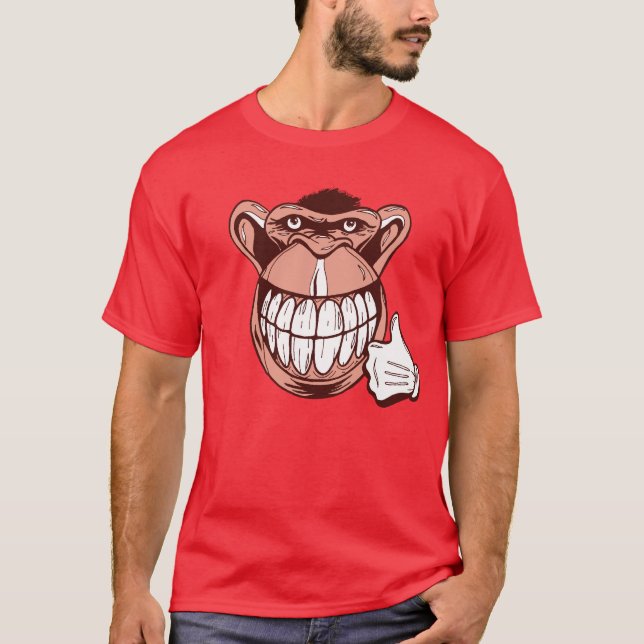 T-shirt Singe chanceux (Devant)