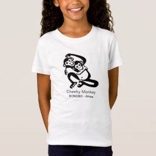 T-Shirt Singe Cheeky - BONOBO - Animaux sauvages - Afrique