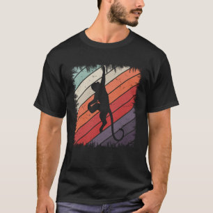 T-shirt Singe Chimpanzé Ape Zoo animal Rétro Vintage