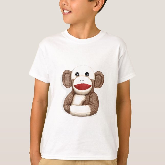 T-shirt Singe classique à soie (Devant)