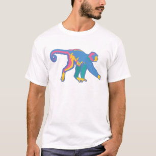 T-shirt Singe coloré