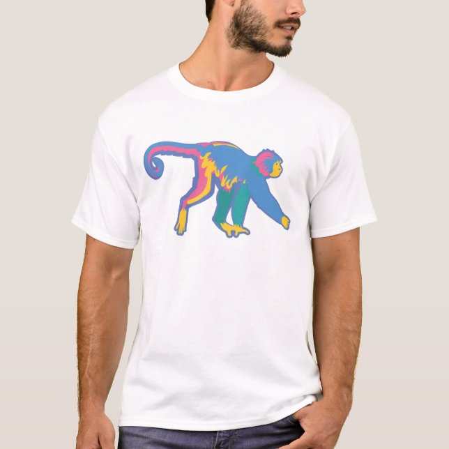T-shirt Singe coloré (Devant)